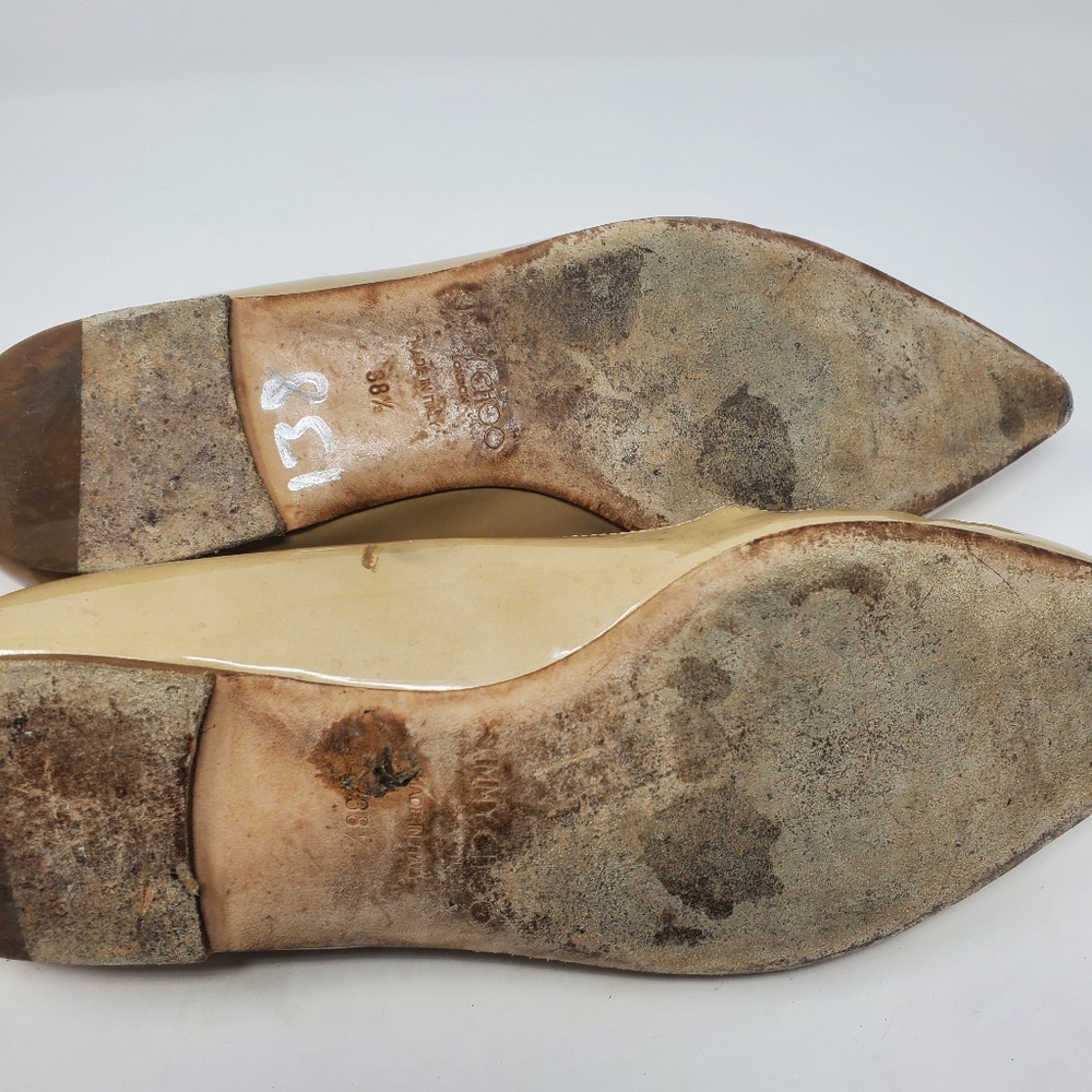 Jimmy Choo Nude Patent Flats - Picture 7 of 8